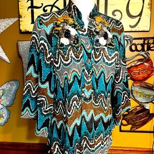 Tracy Porter vintage 80s elegant unique top